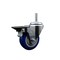 Service Caster 35 Inch Blue Polyurethane Wheel Swivel 58 Inch Threaded Stem Caster with Brake SCC SCC-TS20S3514-PPUB-BLUE-PLB-58212 - alternate 1